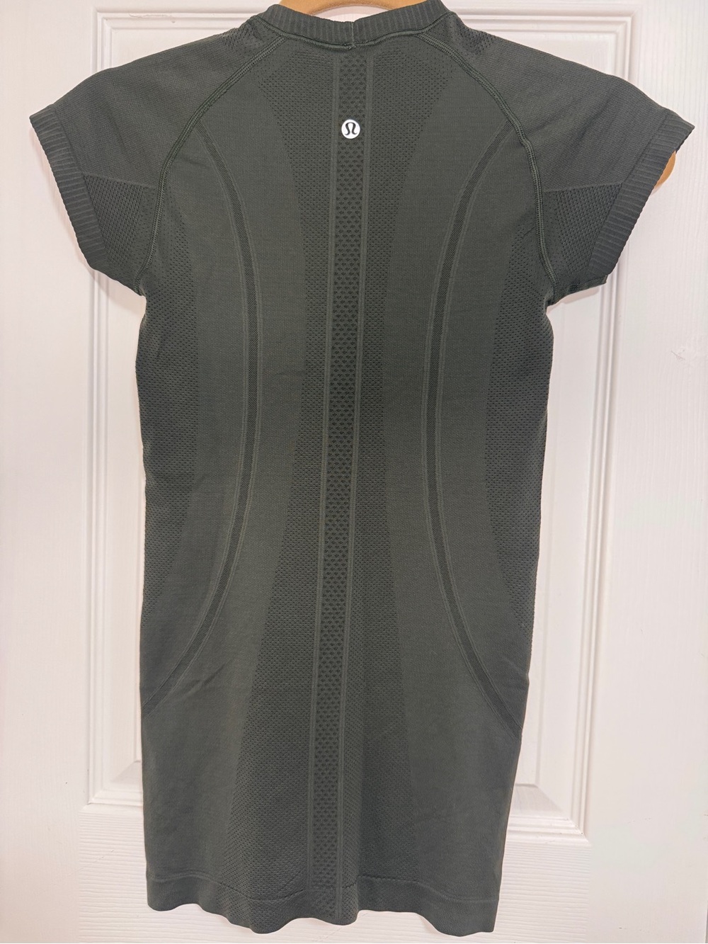 lululemon athletica Dark Green Short Sleeve Dress Top